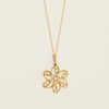Vintage 14ct Yellow Gold Seed Pearl Floral Pendant - Necklace - Walker & Hall