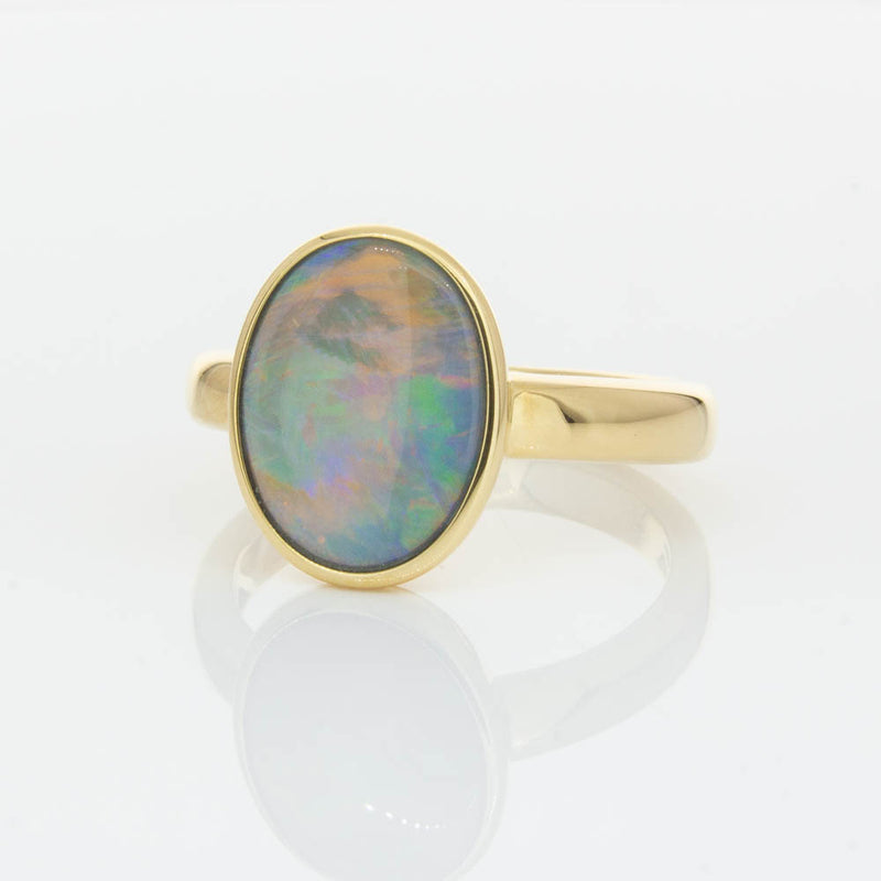 18ct Yellow Gold 2.05ct Opal Ring-Ring-Walker & Hall