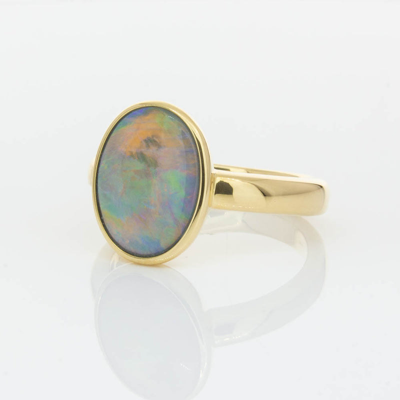 18ct Yellow Gold 2.05ct Opal Ring-Ring-Walker & Hall