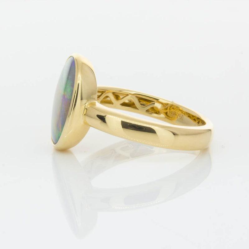 18ct Yellow Gold 2.05ct Opal Ring-Ring-Walker & Hall