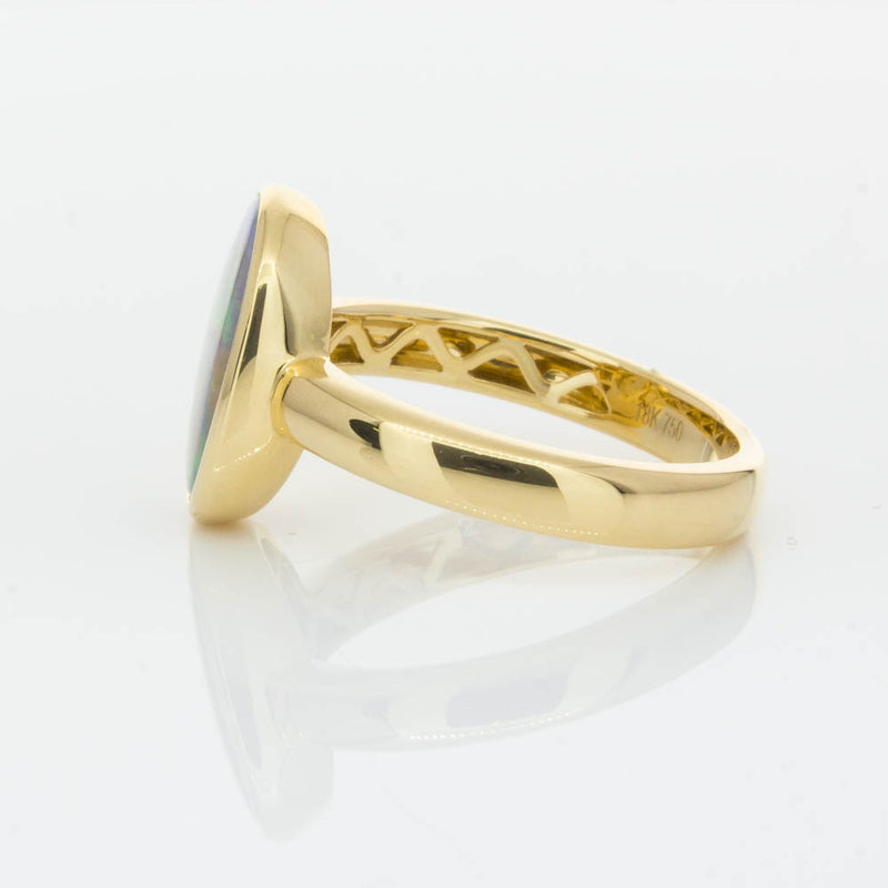 18ct Yellow Gold 2.05ct Opal Ring-Ring-Walker & Hall