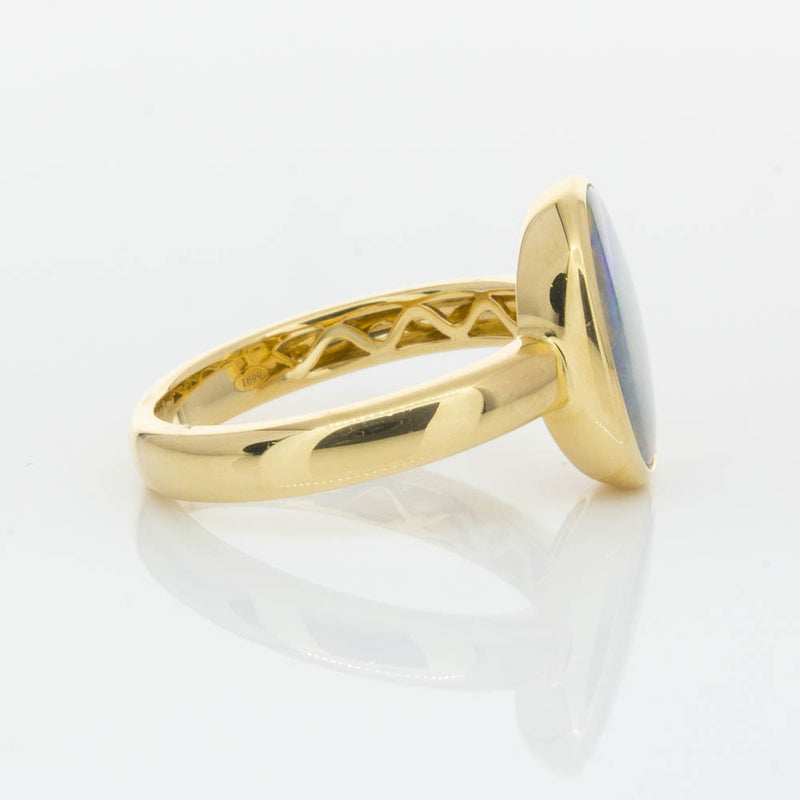18ct Yellow Gold 2.05ct Opal Ring-Ring-Walker & Hall