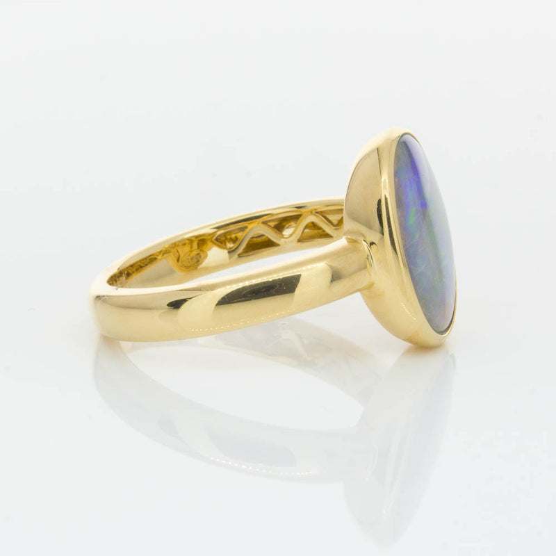 18ct Yellow Gold 2.05ct Opal Ring-Ring-Walker & Hall