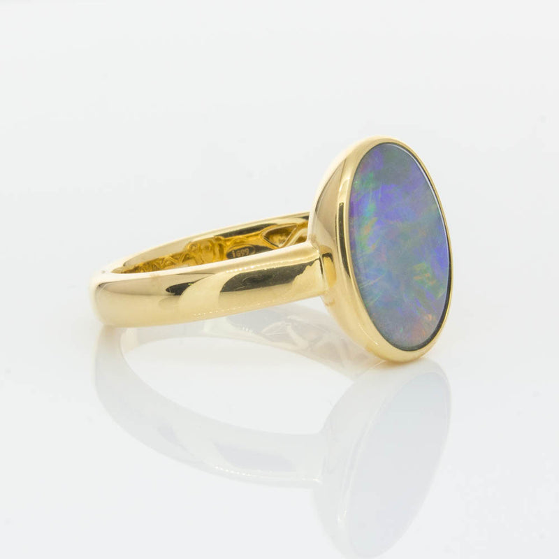 18ct Yellow Gold 2.05ct Opal Ring-Ring-Walker & Hall