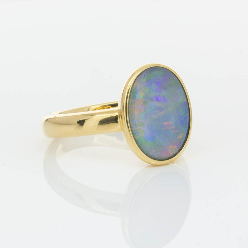 18ct Yellow Gold 2.05ct Opal Ring-Ring-Walker & Hall