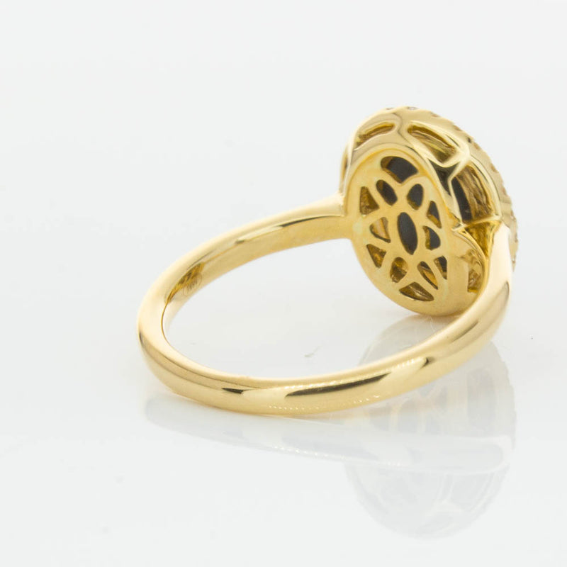 18ct Yellow Gold Opal & Diamond Ring-Ring-Walker & Hall