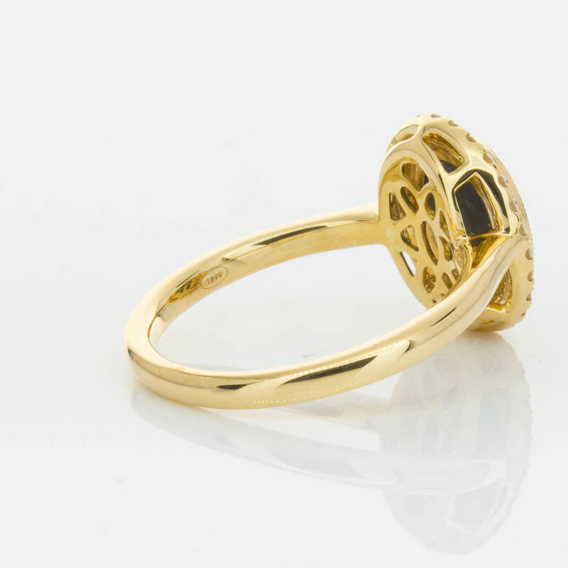 18ct Yellow Gold Opal & Diamond Ring-Ring-Walker & Hall