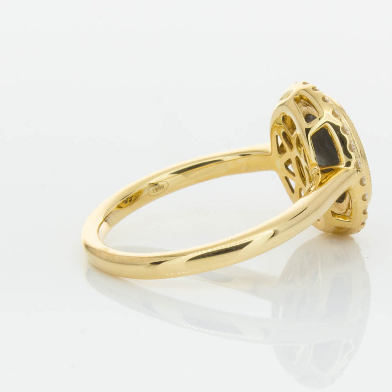 18ct Yellow Gold Opal & Diamond Ring-Ring-Walker & Hall