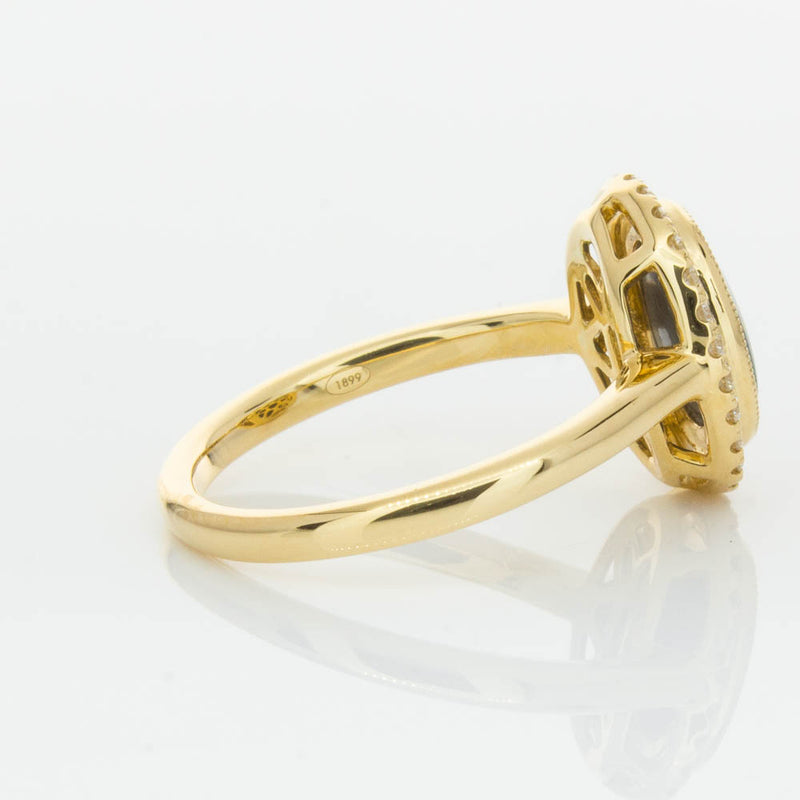 18ct Yellow Gold Opal & Diamond Ring-Ring-Walker & Hall