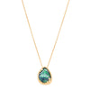 18ct Yellow Gold 2.77ct Opal & Diamond Pendant - Necklace - Walker & Hall