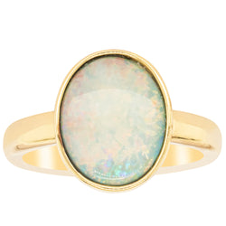 18ct Yellow Gold 2.13ct Opal Ring - Ring - Walker & Hall