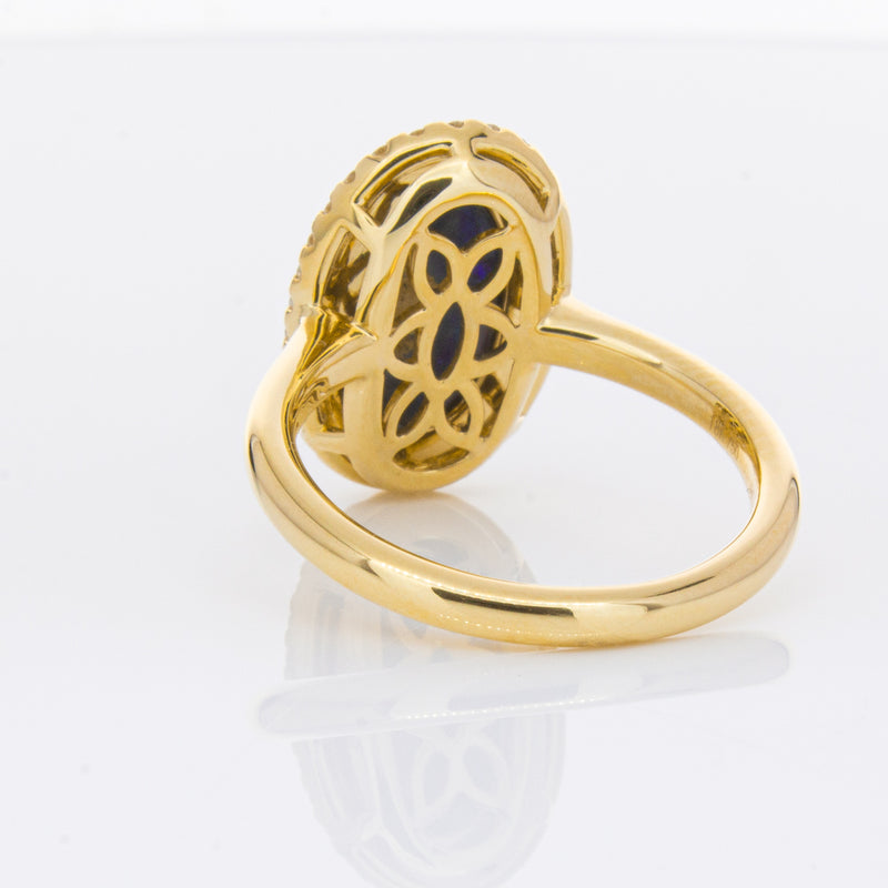 18ct Yellow Gold 2.36ct Opal & Diamond Ring-Ring-Walker & Hall