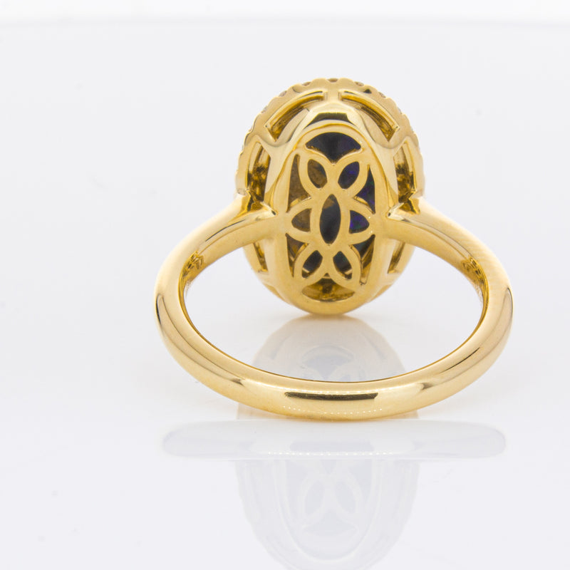 18ct Yellow Gold 2.36ct Opal & Diamond Ring-Ring-Walker & Hall