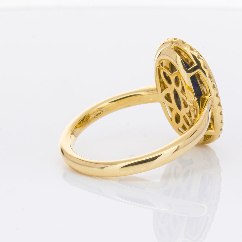 18ct Yellow Gold 2.36ct Opal & Diamond Ring-Ring-Walker & Hall