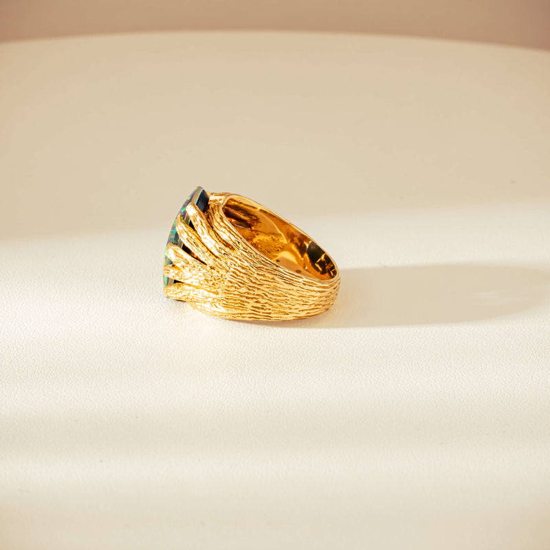 Vintage 18ct Opal Triplet Ring-Ring-Walker & Hall