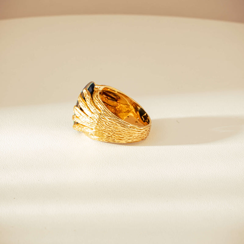 Vintage 18ct Opal Triplet Ring-Ring-Walker & Hall