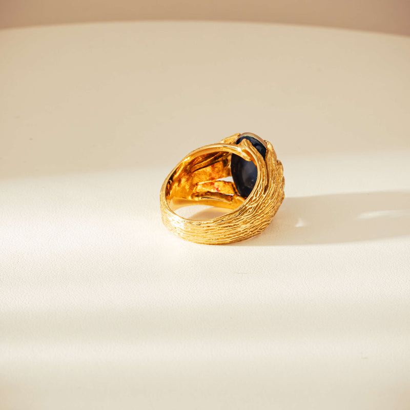 Vintage 18ct Opal Triplet Ring-Ring-Walker & Hall