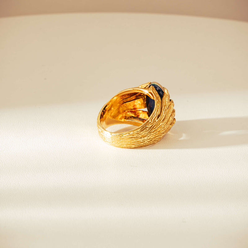 Vintage 18ct Opal Triplet Ring-Ring-Walker & Hall