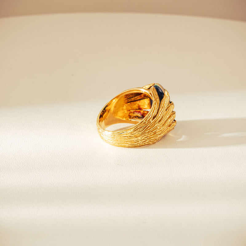 Vintage 18ct Opal Triplet Ring-Ring-Walker & Hall