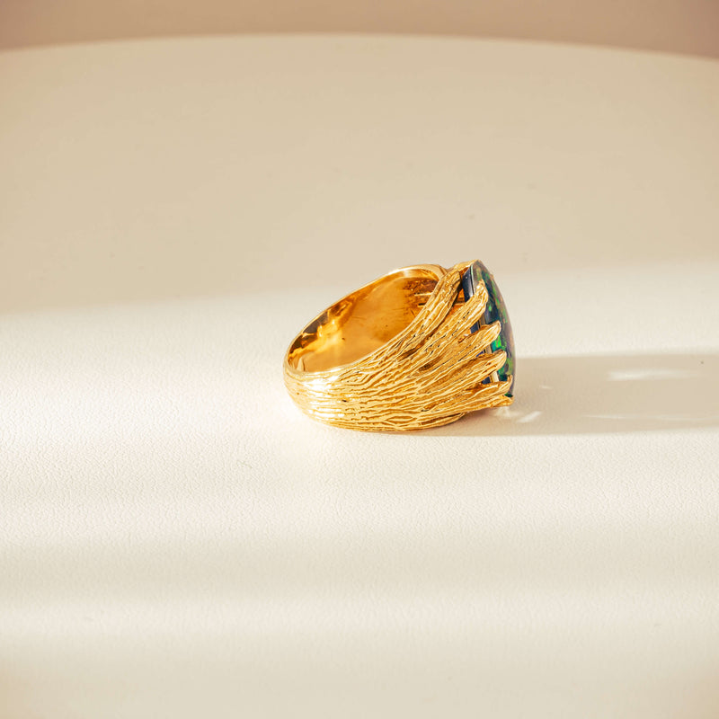 Vintage 18ct Opal Triplet Ring-Ring-Walker & Hall