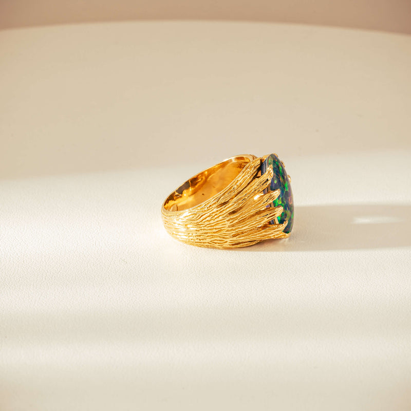 Vintage 18ct Opal Triplet Ring-Ring-Walker & Hall