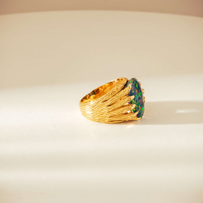 Vintage 18ct Opal Triplet Ring-Ring-Walker & Hall