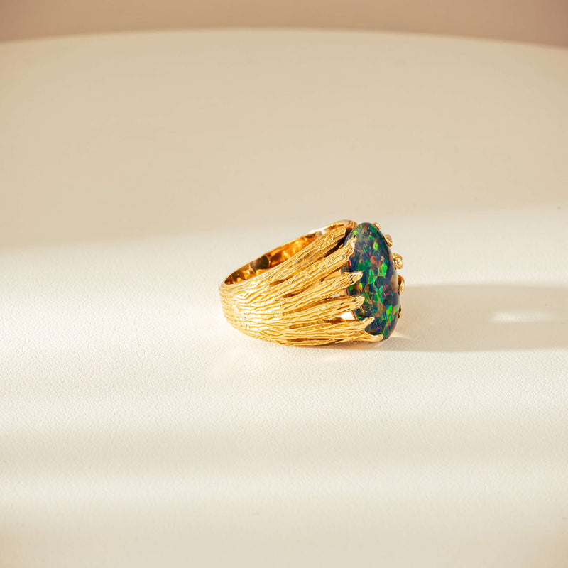 Vintage 18ct Opal Triplet Ring-Ring-Walker & Hall