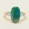 18ct Yellow Gold 2.65ct Opal & Diamond Ayla Ring - Ring - Walker & Hall
