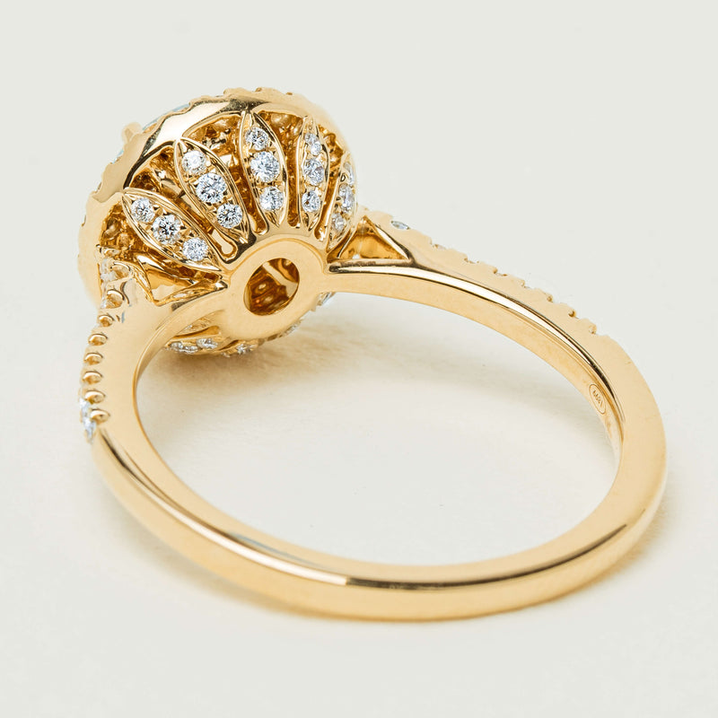 18ct Yellow Gold 1.76ct Opal & Diamond Sierra Ring - Ring - Walker & Hall