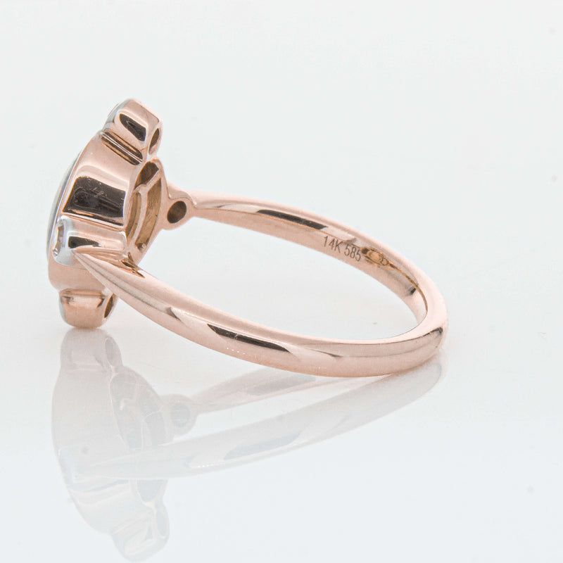 Deja Vu 14ct Rose Gold Opal & Diamond Ring - Ring - Walker & Hall