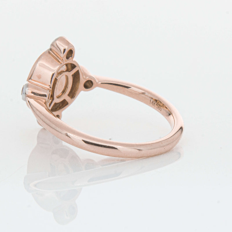 Deja Vu 14ct Rose Gold Opal & Diamond Ring - Ring - Walker & Hall