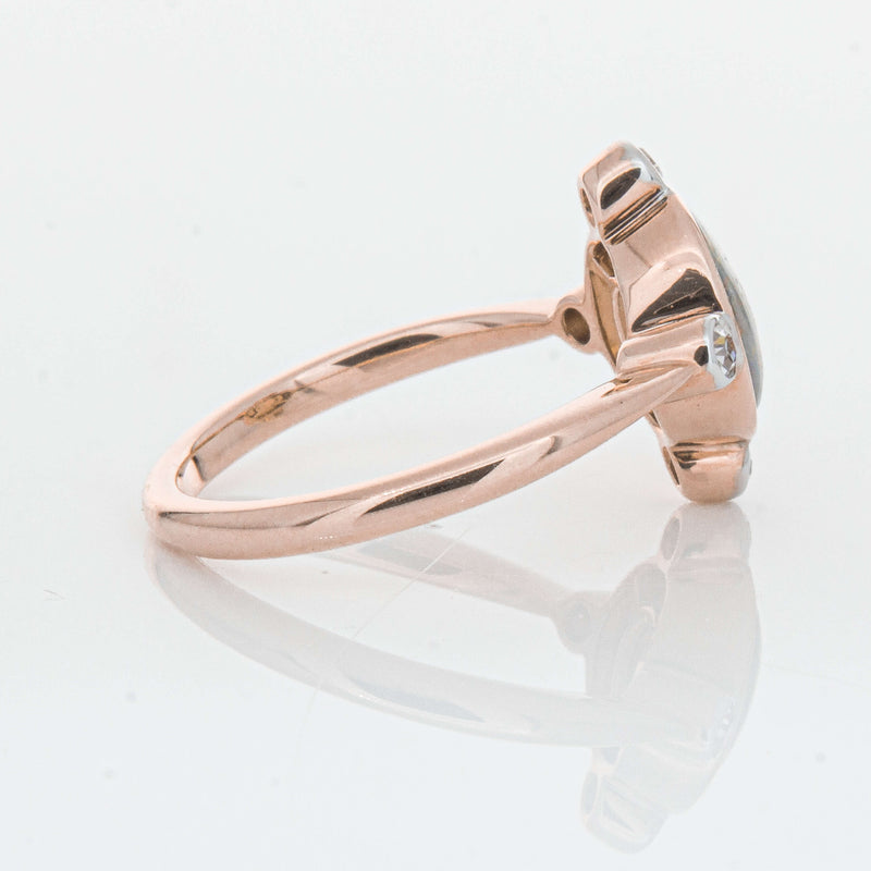 Deja Vu 14ct Rose Gold Opal & Diamond Ring - Ring - Walker & Hall