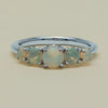 18ct White Gold Five Stone Opal Octavia Ring - Ring - Walker & Hall