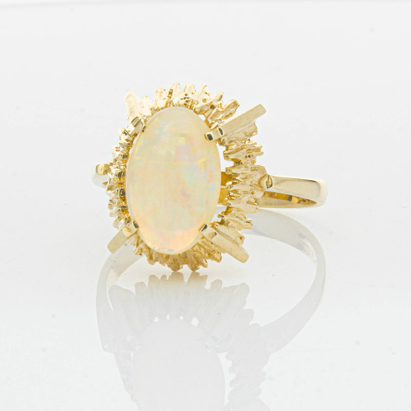 Vintage 9ct Yellow Gold 1.30ct Opal Dress Ring - Ring - Walker & Hall