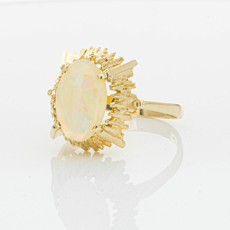 Vintage 9ct Yellow Gold 1.30ct Opal Dress Ring - Ring - Walker & Hall