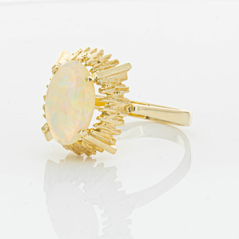 Vintage 9ct Yellow Gold 1.30ct Opal Dress Ring - Ring - Walker & Hall