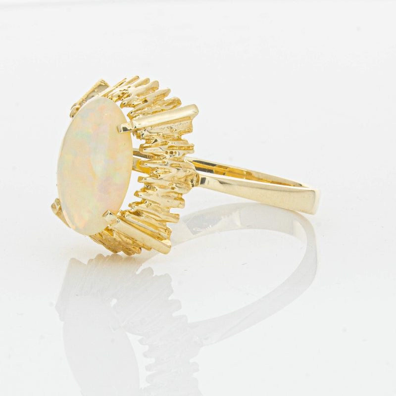 Vintage 9ct Yellow Gold 1.30ct Opal Dress Ring - Ring - Walker & Hall