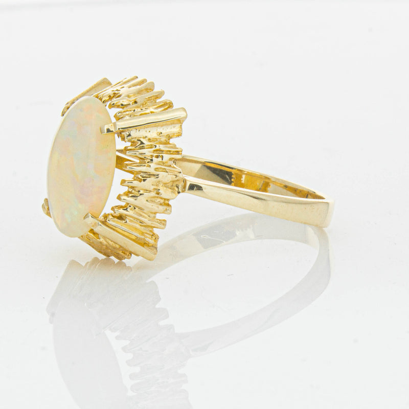 Vintage 9ct Yellow Gold 1.30ct Opal Dress Ring - Ring - Walker & Hall