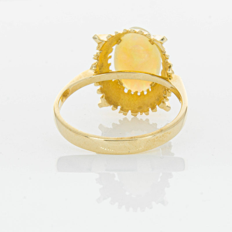 Vintage 9ct Yellow Gold 1.30ct Opal Dress Ring - Ring - Walker & Hall