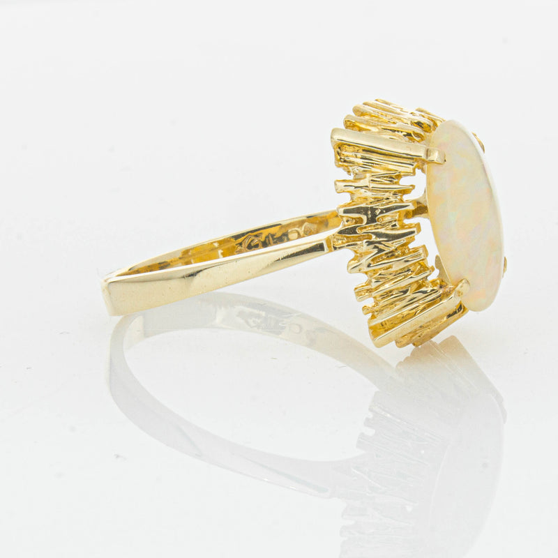 Vintage 9ct Yellow Gold 1.30ct Opal Dress Ring - Ring - Walker & Hall