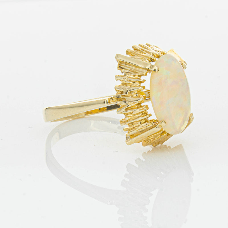 Vintage 9ct Yellow Gold 1.30ct Opal Dress Ring - Ring - Walker & Hall