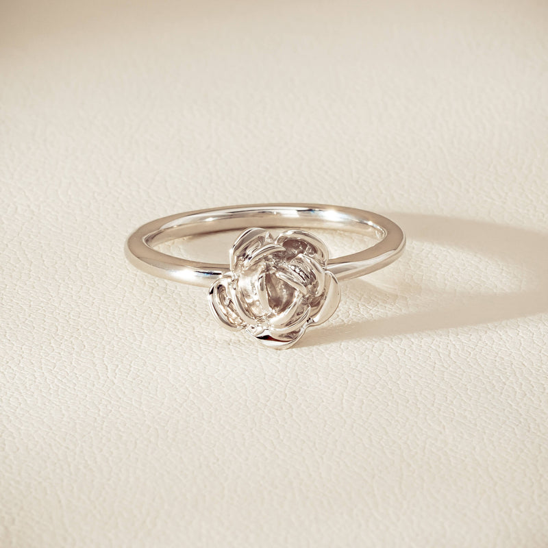 Sterling Silver Albertine Rose Ring - Ring - Walker & Hall