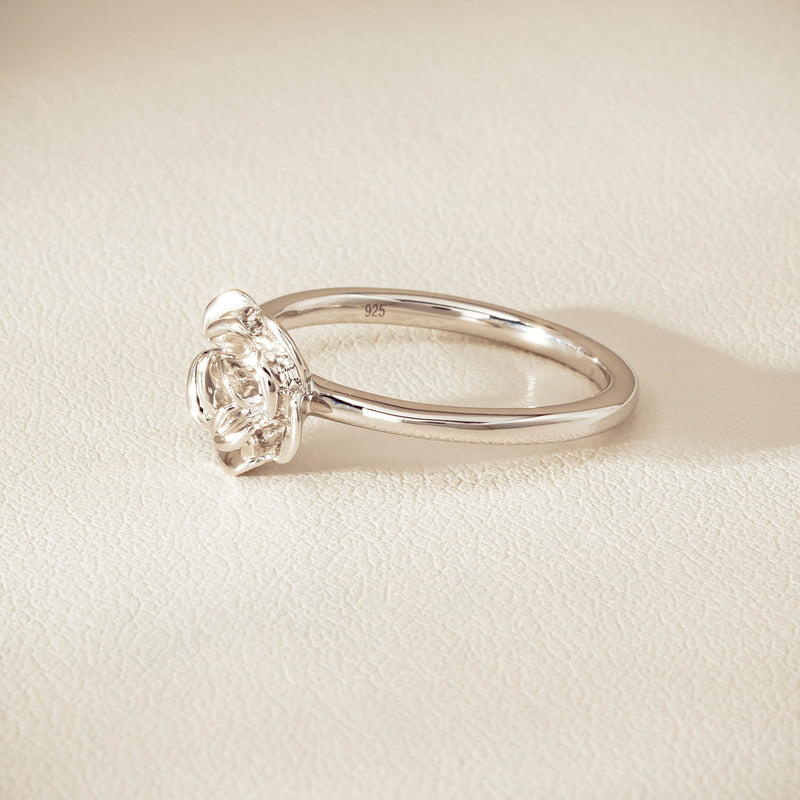 Sterling Silver Albertine Rose Ring - Ring - Walker & Hall