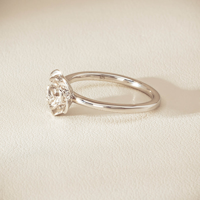 Sterling Silver Albertine Rose Ring - Ring - Walker & Hall