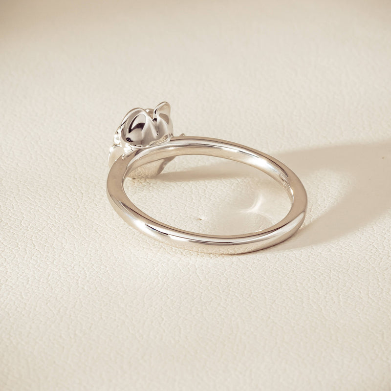 Sterling Silver Albertine Rose Ring - Ring - Walker & Hall