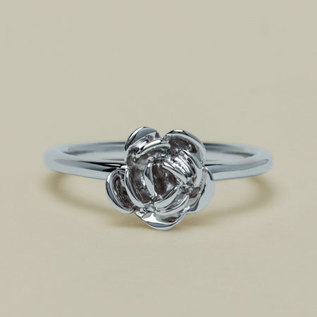 Sterling Silver Albertine Rose Ring - Ring - Walker & Hall