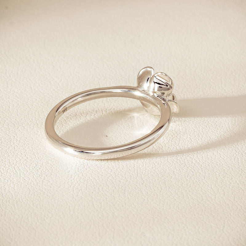 Sterling Silver Albertine Rose Ring - Ring - Walker & Hall