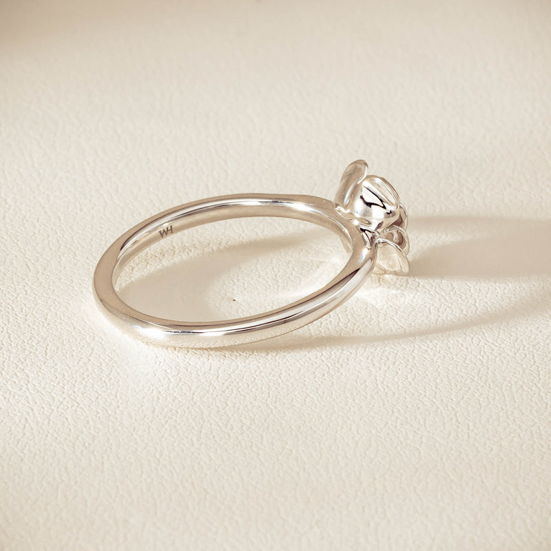 Sterling Silver Albertine Rose Ring - Ring - Walker & Hall