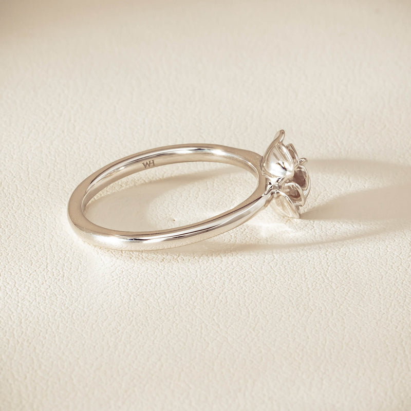 Sterling Silver Albertine Rose Ring - Ring - Walker & Hall