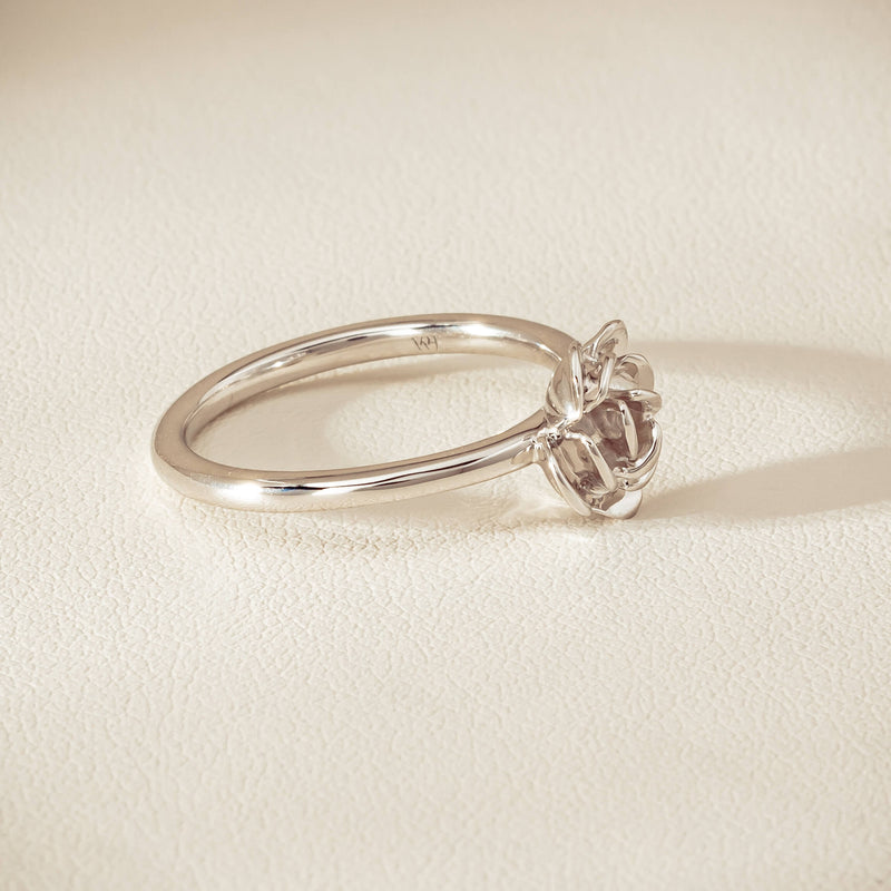 Sterling Silver Albertine Rose Ring - Ring - Walker & Hall